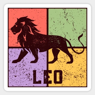 Leo Zodiac Art - Majestic Lion Symbol Magnet